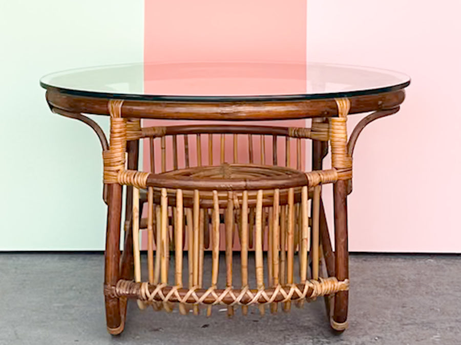 Petite Rattan Coffee Table