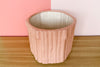 Pretty Pink Faux Bamboo Cachepot