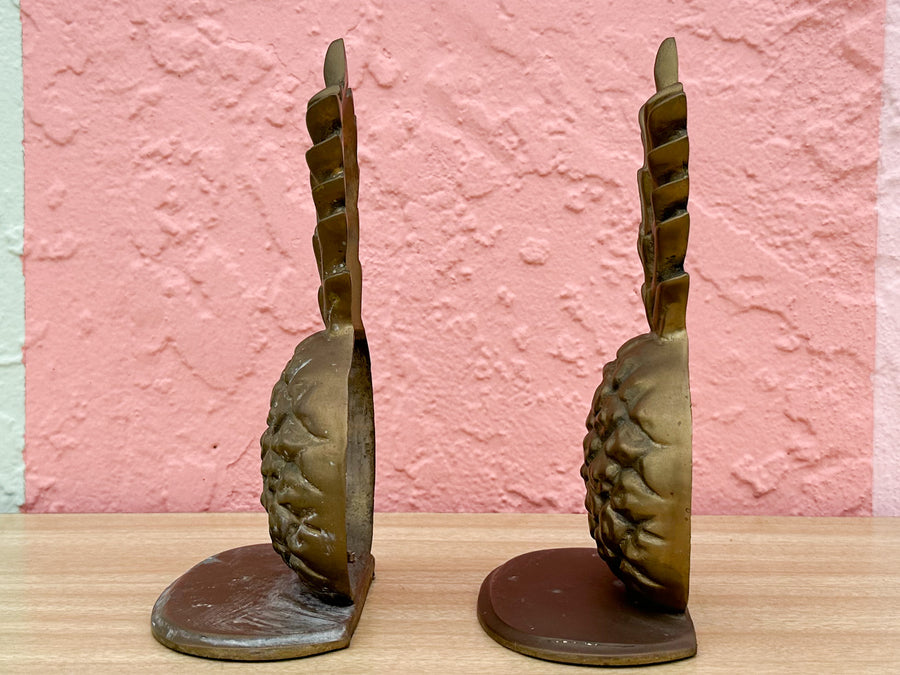 Brass Pineapple Bookends