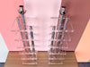 Pair of Large Lucite and Chrome Lamps