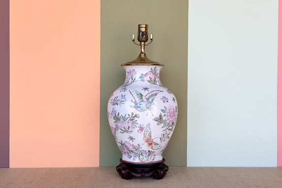 Butterfly Chinoiserie Lamp