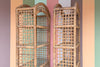 Pair of Rattan Wrapped Etageres