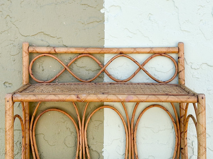 Cute Rattan Wall Shelf