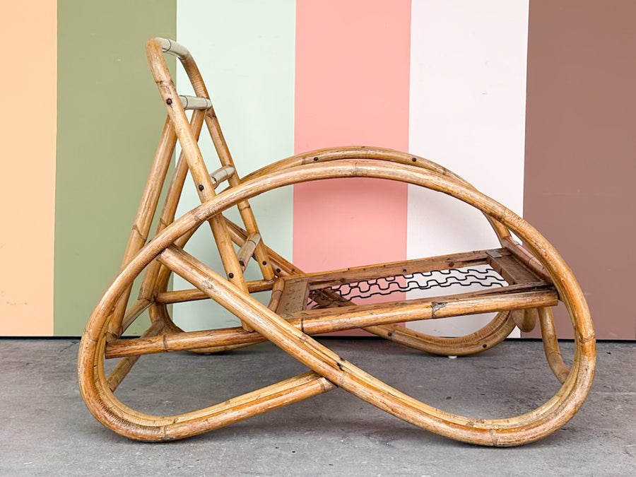 Frankl Style Rattan Pretzel Chair