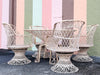 Marbled Pink Webspun Outdoor Dining Table