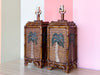 Pair of Tiki Chic Palm Tree Lamps