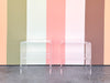 Pair of Lucite Waterfall Side Tables