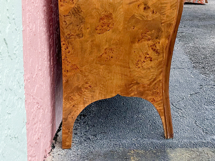 Italian Bombay Burl Wood Chest