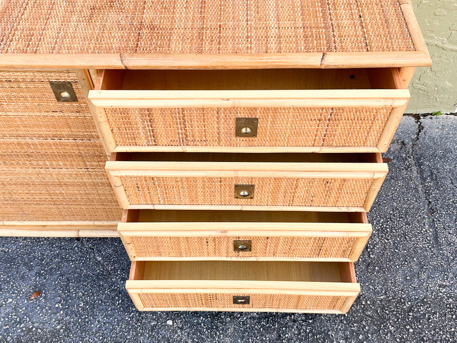 Italian Rattan and Seagrass Server