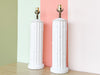 Pair of Faux Bamboo Column Lamps