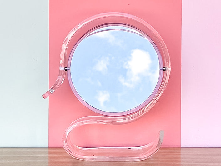 MCM Lucite Vanity Mirror