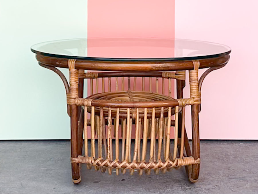 Petite Rattan Coffee Table