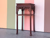 Chinoiserie Carved Rosewood and Marble Side Table