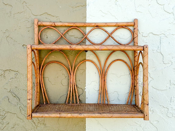 Cute Rattan Wall Shelf