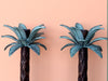 Pair of Palm Tree Candle Holders