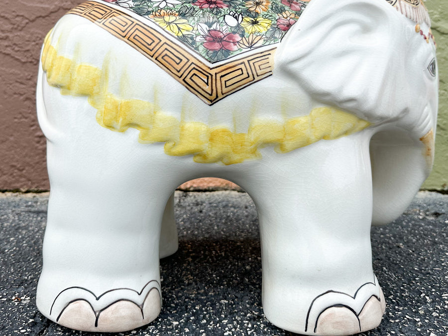 So 70s Ceramic Elephant Garden Seat