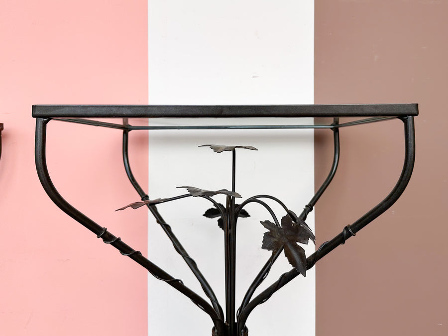 Pair of Cute Wrought Iron Side Tables