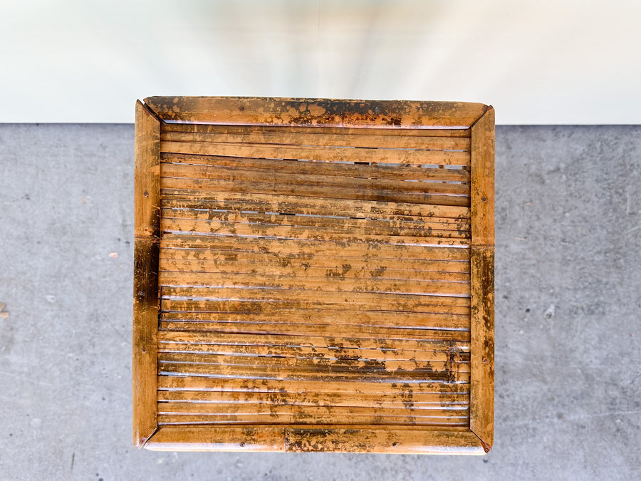 Tortoiseshell Rattan Plant Stand