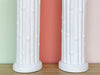Pair of Faux Bamboo Column Lamps