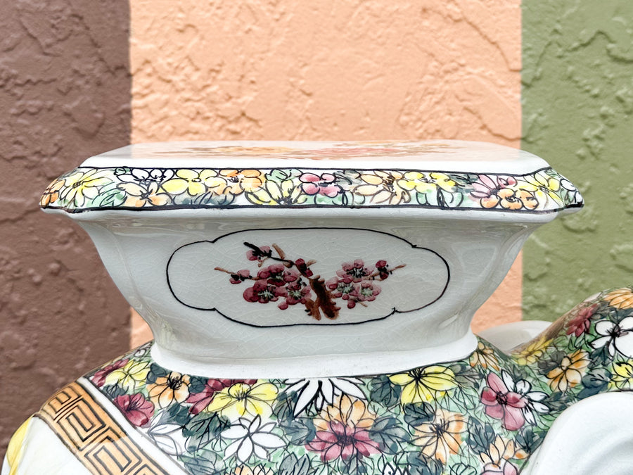 So 70s Ceramic Elephant Garden Seat