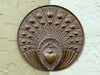 Pair of Metal Peacock Wall Pockets Signed by George Johnson