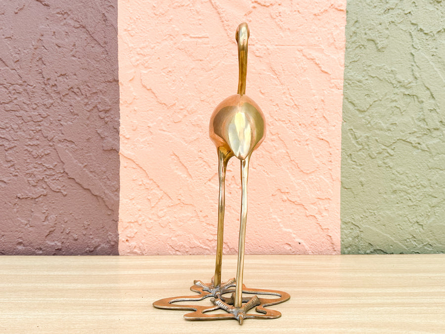 Fab Brass Flamingo