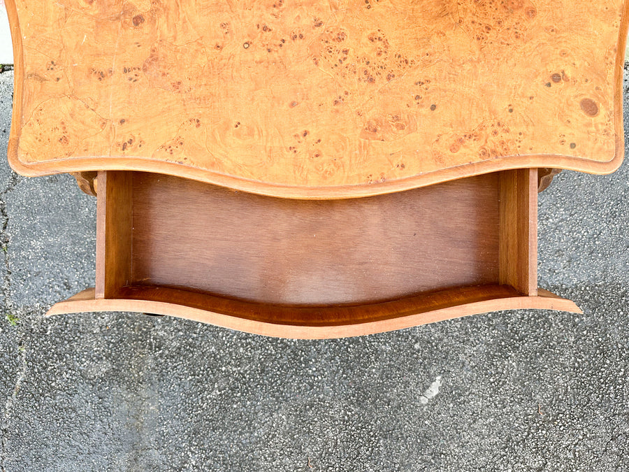 Italian Bombay Burl Wood Chest