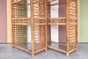 Pair of Rattan Wrapped Etageres