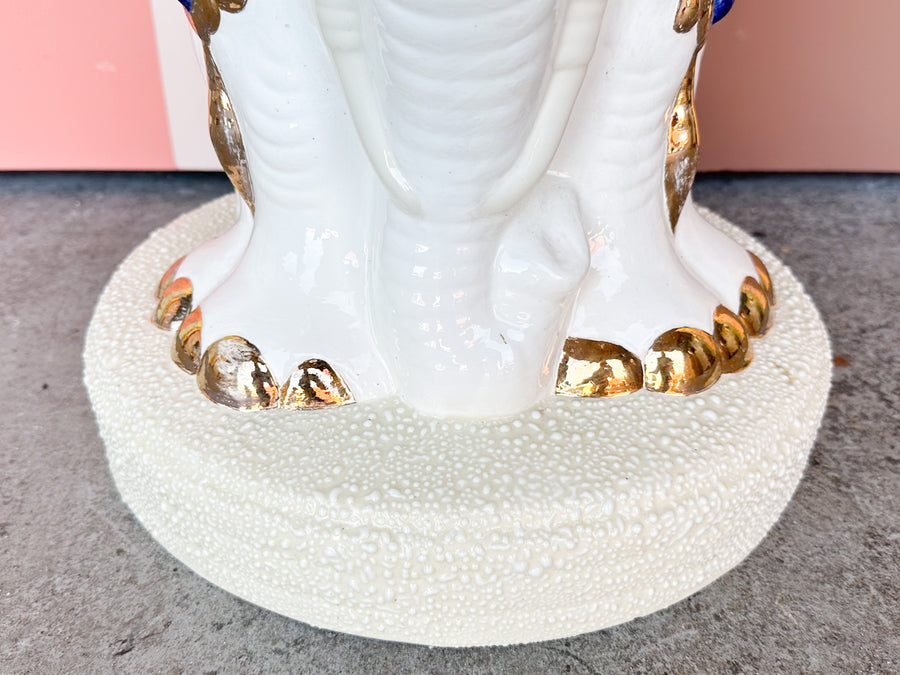 Tri-Head Elephant Garden Seat