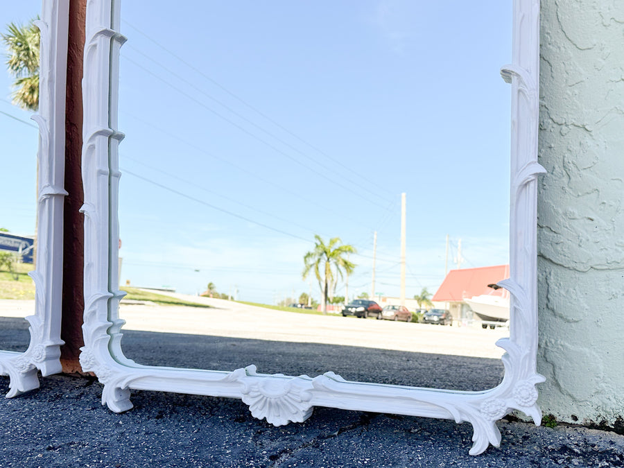 Pair of Shell Motif Mirrors