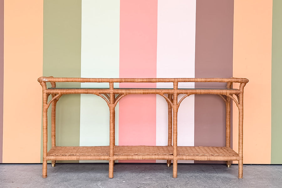 Rattan Wrapped Console