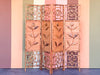 Tortoiseshell Rattan Flower Screen