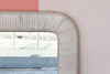 Coastal Rattan Wrapped Mirror