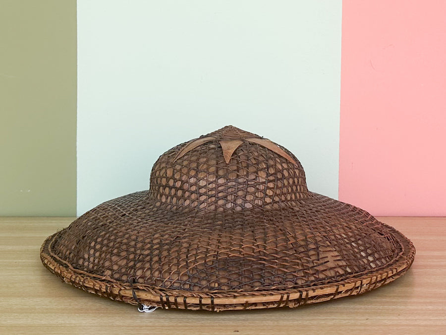 Trio of Cane and Rattan Hats