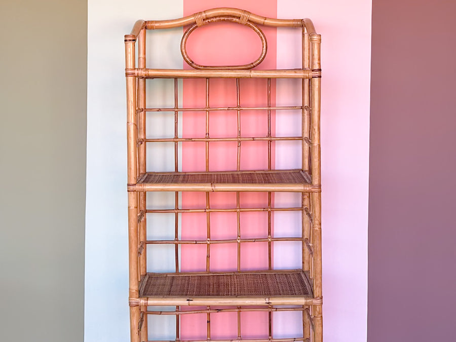 Petite Rattan Etagere