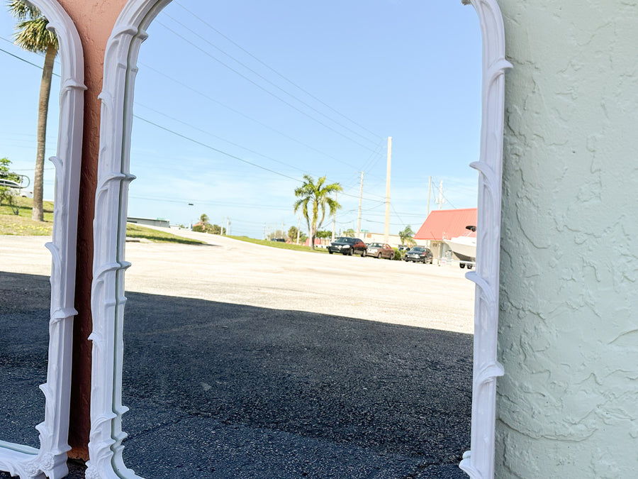 Pair of Shell Motif Mirrors