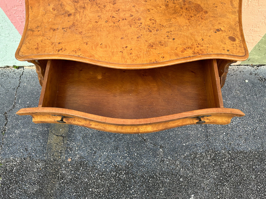 Italian Bombay Burl Wood Chest