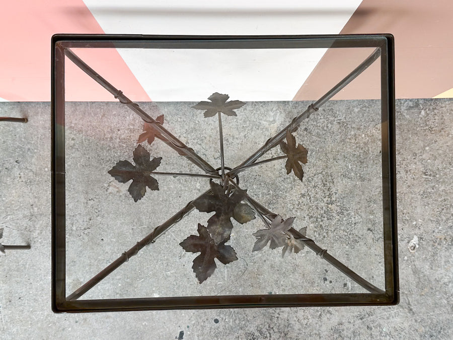 Pair of Cute Wrought Iron Side Tables