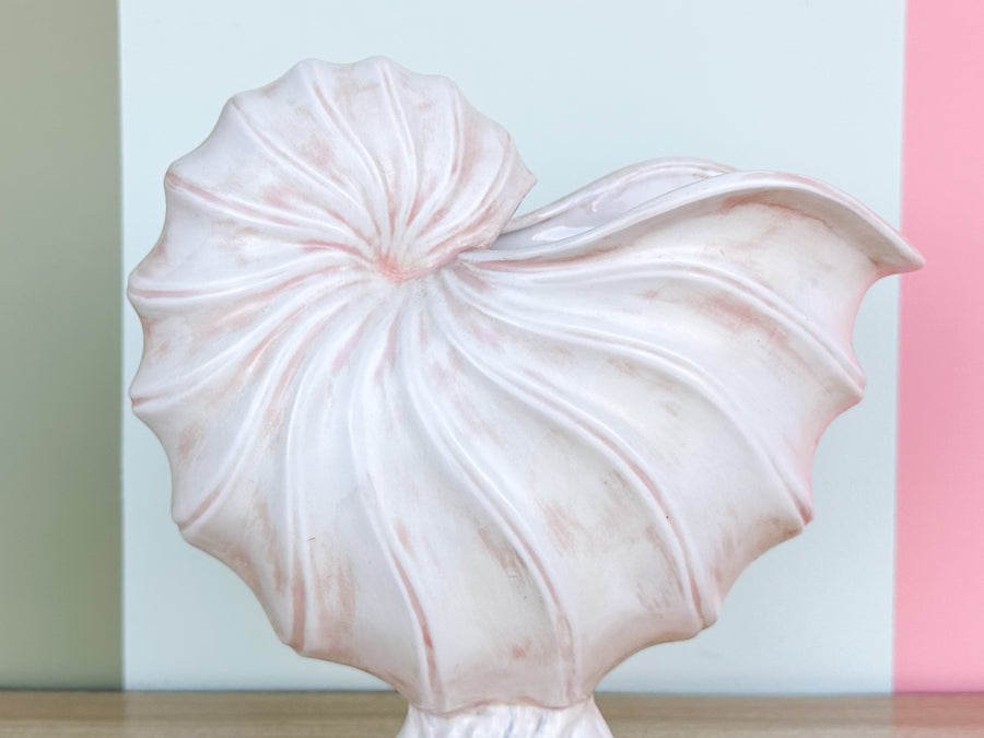 Pretty in Pink Shell Cachepot
