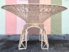 Marbled Pink Webspun Outdoor Dining Table