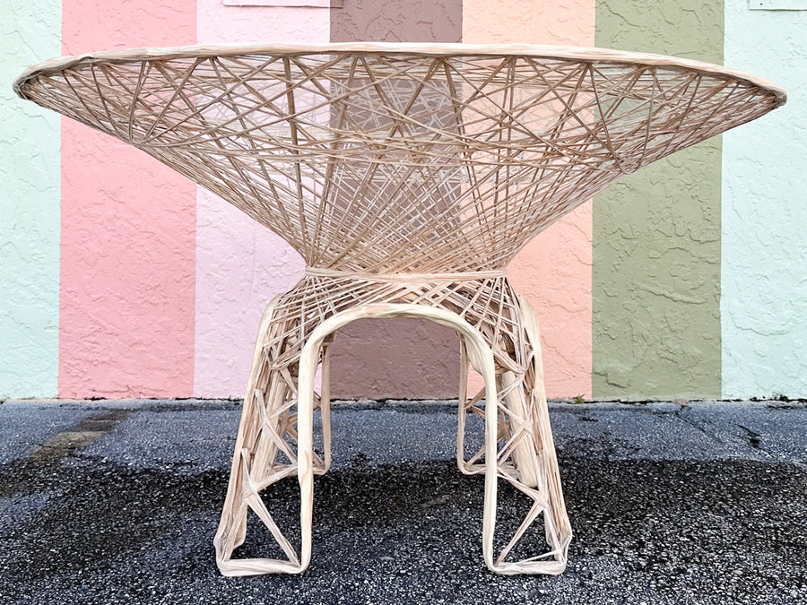 Marbled Pink Webspun Outdoor Dining Table