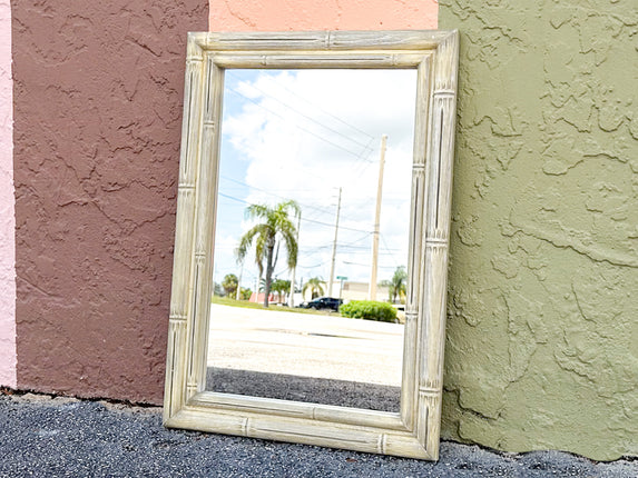 Petite Faux Bamboo Mirror