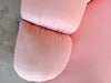 Pair of Pink Chic Upholstered Swivel Chairs