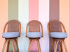 Set of Three Rattan Bar Stools