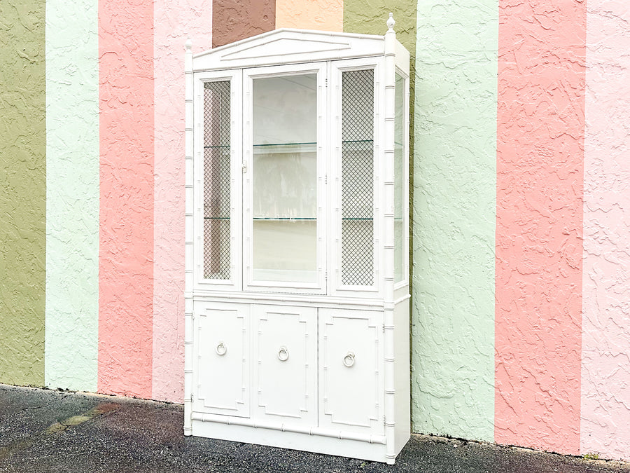 Thomasville Faux Bamboo Cabinet