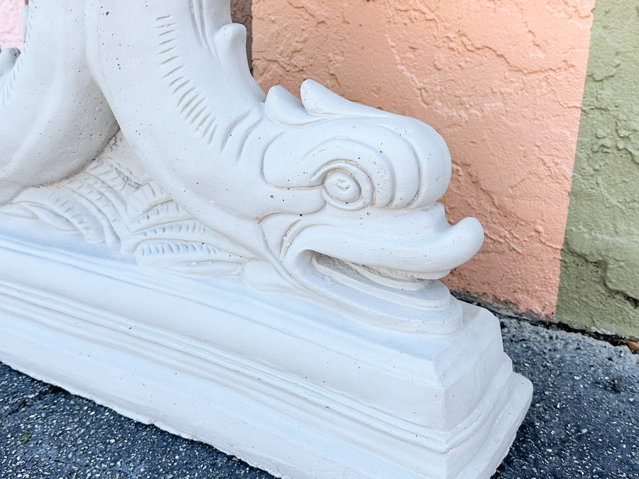Concrete Koi Fish Console