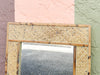 Petite Island Style Woven Bamboo Mirror