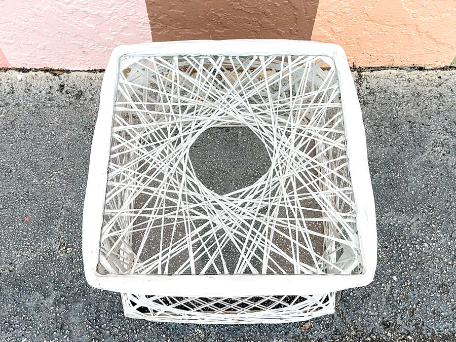 Webspun Outdoor Square Side Table