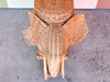 Large Wicker Elephant Garden Seat