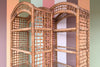 Pair of Rattan Wrapped Etageres